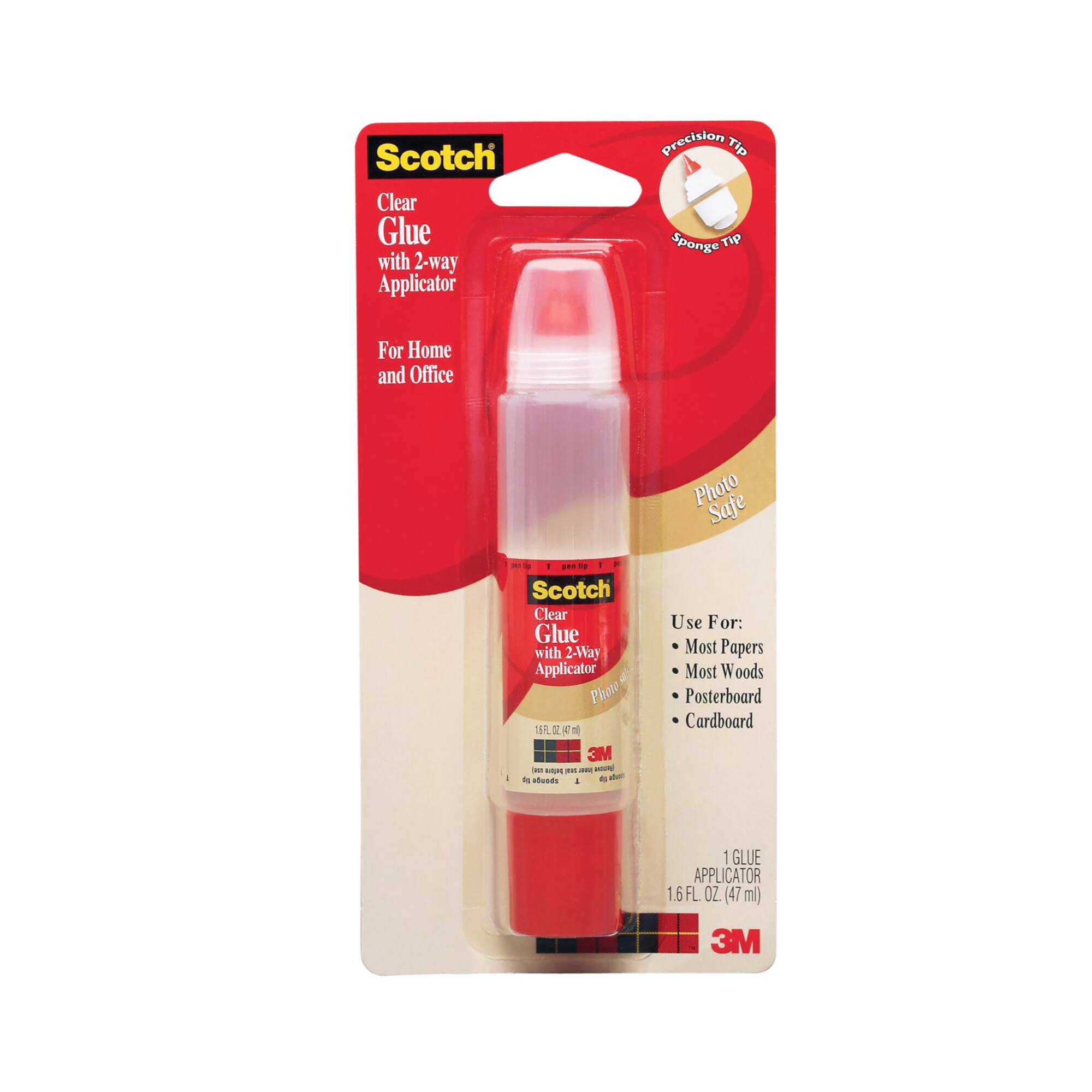 3M™ Scotch® Clear Glue with 2-Way Applicator
